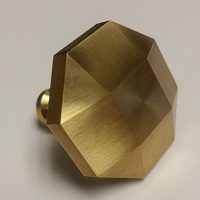 cnc machined brass door knob