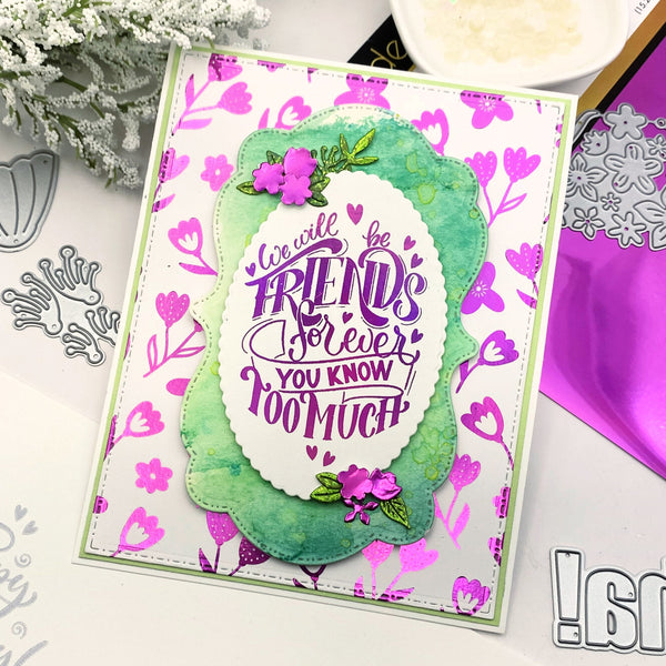 Love Potion Springtime Foil Cards with Fresh Florals