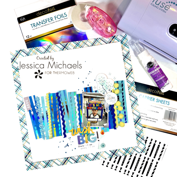 Wish Big! Scrapbooking with Deco Foil Card Fronts