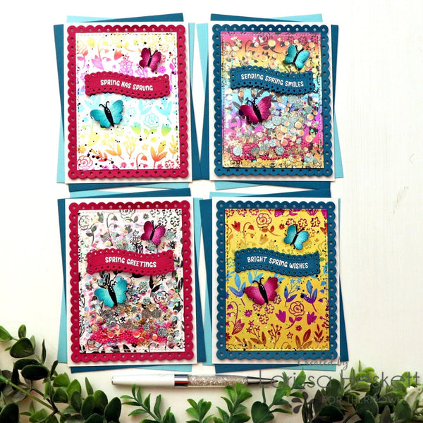 Hello Spring Butterfly Card Set with Deco Foil